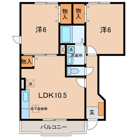 吉良吉田駅 徒歩9分 1階の物件間取画像